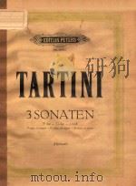 SONATEN FUR VIOLINE Ⅱ PDF电子版封面 G.TARTINI