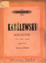 SONGTINE C DUR OPUS 23 NR.1 FUR KLAVIER ZU ZWEI HANDEN（ PDF版）