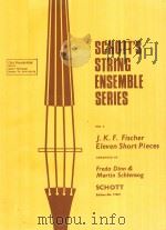 ELEVEN SHORT PIECES PDF电子版封面 J.K.F.FISCHER