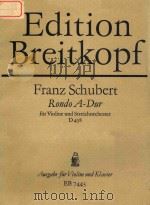 RONFO A-DUR FUR VIOLINE UND STREICHORCHESTER   1980  PDF电子版封面     