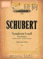 SYMPHONIE H MOLL PDF电子版封面 SCHUBERT