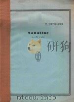 H. DUTILLEUX Sonatine pour flute et piano 1750 PDF电子版封面
