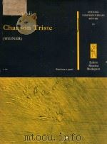 CHANSON  TRISTE（1961 PDF版）