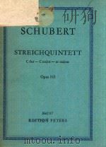 STREICHOUINTETT C dur op.163 PDF电子版封面 FRANZ SCHUBERT