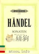 3 SONATEN FOR FLUTE (VIOLIN) AND BASSO CONTINUO（ PDF版）