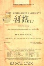 ORATORIO PDF电子版封面 FELIX MENDELSSOHN BARTHOLDY'S