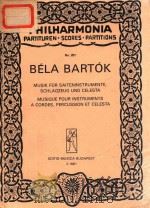 MUSIK FUR SAIRENINSTRUMENTE SCHLAGZEUG UND CELESTA PDF电子版封面 BELA BARTOK