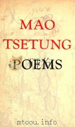 MAO TSETUNG POEMS 1976 PDF电子版封面
