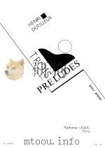 TROIS PRELUDES pour piano AL28904 1994 PDF电子版封面 9790046289040
