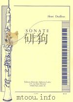 SONATE ponr Hautbois et Piano (Concours du Conservatoire National de Musique) AL21159 1947 PDF电子版封面 9790046211591