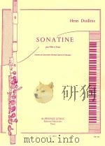 SONATINE pour Flute et Piano Concours du Conservatoire Supérieur de Musique AL20257 1943 PDF电子版封面
