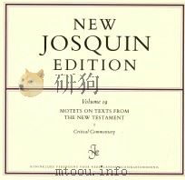 Volume 19 MOTETS ON TEXTS FROM THE NEW TESTAMENT 1 Critical Commentary 1998 PDF电子版封面 9063751132