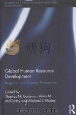 global human resource development:regional and country perspectives PDF电子版封面