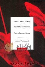 Seven Summer Songs Untuned Percussion 1 1995 PDF电子版封面