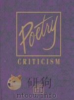 poetry criticismcriticism of the works of the most significant and widely studied poets of world lit PDF电子版封面