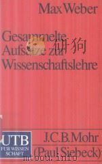 Gesammelte Aufsatze Zur Wissenschaftslehre 1988 PDF电子版封面 3825214923