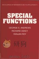 Special functions 1999 PDF电子版封面 0521789885 George E. Andrews ; Richard As