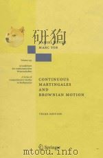 Continuous martingales and Brownian motion Volume 293（1999 PDF版）
