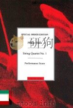 String Quartet No. 1(1966) Performance Score DU10098 PDF电子版封面 Philip Glass
