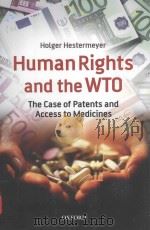 human rights and the wto the case of patents and access to medicines PDF电子版封面