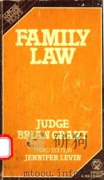 FAMILY LAW 1977 PDF电子版封面 0421224207
