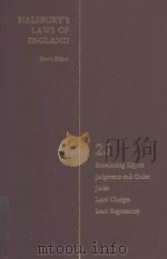 HALSBURY'S LAWS OF ENGLAND VOLUME 26 1979 PDF电子版封面 0406034001