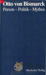 Person-Poliik-Mythos Herausgegeben Von Jost Dulffer und Hans Hubner in Verbindung Mit Konrad Breiten 1993 PDF电子版封面 3050022132