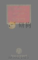 TERRELL ON THE LAW OF PATENTS 1994 PDF电子版封面 0421408901 DAVID YOUNG M.A.