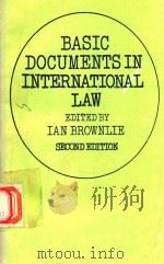 BASIC DOCUMENTS IN INTERNATIONAL LAW（1972 PDF版）
