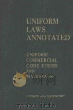 UNIFORM LAWS ANNOTATED  VOLUME 5（1968 PDF版）