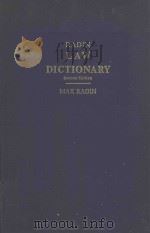 RADIN LAW DICTIONARY 1970 PDF电子版封面 379004658