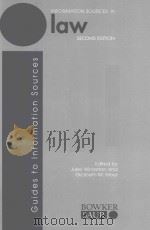 INFORMATION SOURCES IN LAW SECOND EDITION 1997 PDF电子版封面 1857390415