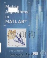matrix algorithms in matlab PDF电子版封面