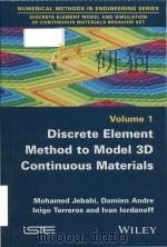 discrete element method to model 3d continuous materials PDF电子版封面