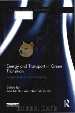 energy and transport in green transition perspectives on ecomodernity PDF电子版封面