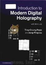 introduction to modern digital holography with matlab PDF电子版封面