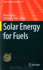 solar energy for fuels PDF电子版封面