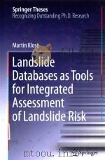 landslide databases as tools for integrated assessment of landslide risk PDF电子版封面