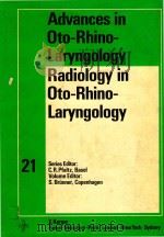 RADIOLOGY IN OTO RHINO LARYNGOLOGY 1974 PDF电子版封面 3805516320