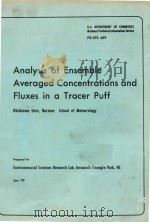 ANALYSIS OF ENSEMBLE AVERAGED CONCENTRATIONS AND FLUXES IN A TRACER PUFF 1979 PDF电子版封面