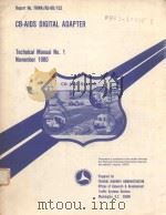 CB-AIDS DIGITAL ADAPTER 1980 PDF电子版封面