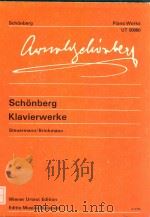 Arnold Schonberg PDF电子版封面 Klavierwerke Piano Works