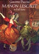 giacome  Puccini  MANON  LESCUT  in  Full  Score（ PDF版）