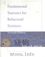 FUNDAMENTAL STATISTICS FOR BEHAVIORAL SCIENCES SEVENTH EDITION 1998 PDF电子版封面 0534523714