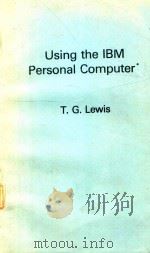 USING THE IBM PERSONAL COMPUTER（1983 PDF版）