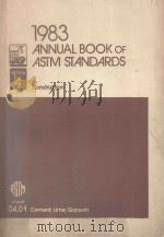 1983 ANNUAL BOOK OF ASTM STANDARDS VOLUME 04.01 1983 PDF电子版封面
