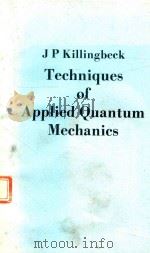 TECHNIGUES OF APPLIED QUANTUM MECHANICS（1973 PDF版）