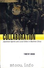 COLLABORATION JAPANESE AGENTS AND LOCAL ELITES IN WARTIME CHINA PDF电子版封面 0674023986 TIMOTHY BROOK