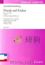 FRIEDE AUF ERDEN PEACE ON EARTH OPUS 13 (CONRAD FERDINAND MEYER) GEMISCHTER CHOR A CAPPELLA MIXED CH（1995 PDF版）