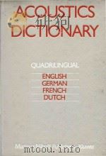Acoustics dictionary : quadrilingual : English.German.French.Dutch.（1983 PDF版）